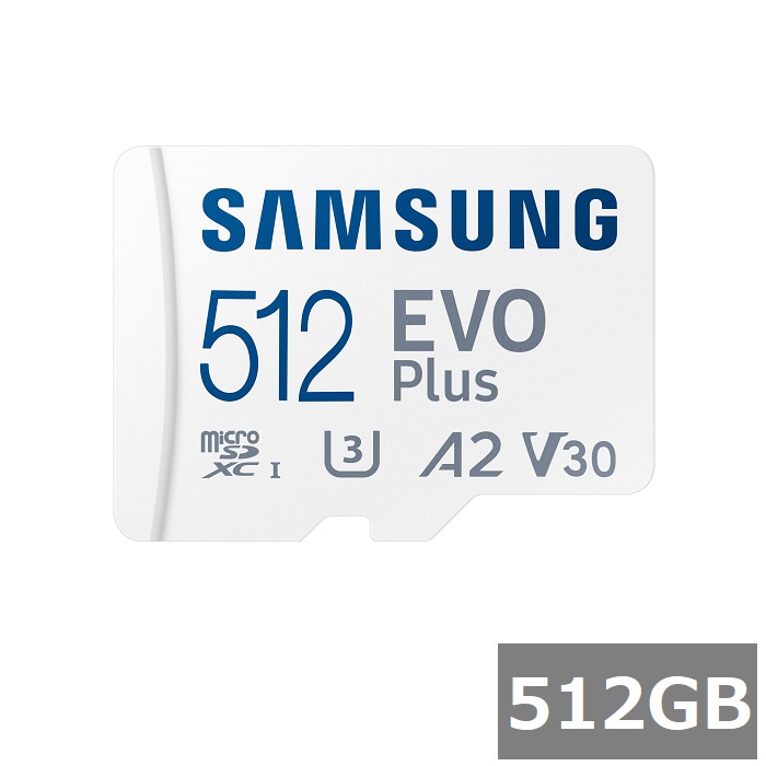 【マラソン中 P5倍】 サムスン マイクロSD MicroSDXC MB-MC512SA/KR EVO Plus 512GB アダプター付 Samsung マイクロSDXCカード microSDカード Class10 UHS-I カメラ スマホ 並行輸入品｜SUGAR TIME