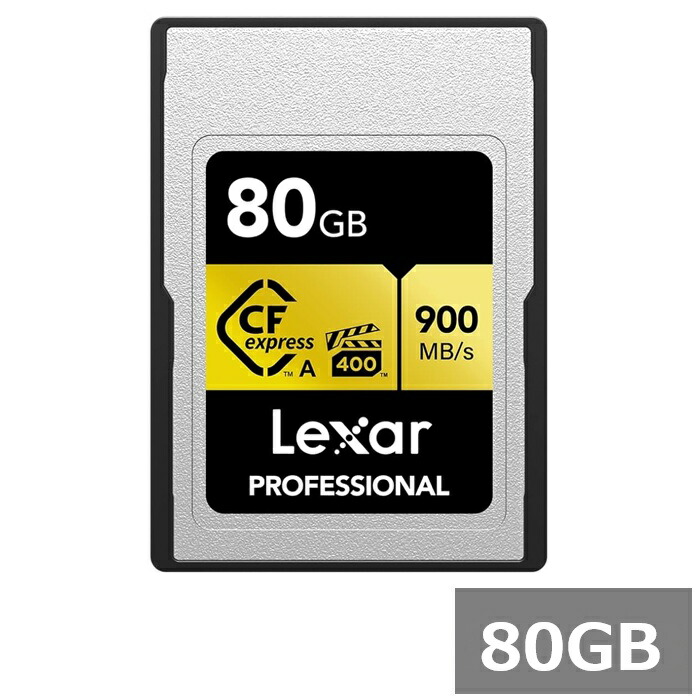 【ｽｰﾊﾟｰSALE P5倍】 Lexar Professional CFexpress歌留多 80GB LCAGOLD080G-RNENG GOLDつづき物 TypeA歌留多 レキサー 記憶装置歌留多 写真機 テレビカメラ デジタル一眼一眼レフ写真機 並行輸入品