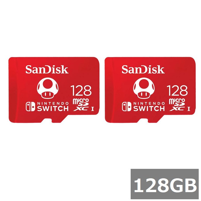 【マラソン中 P5倍】 【2セット】 サンディスク マイクロSD MicroSDXC SDSQXAO-128G-GN3ZN Nintendo Switch 128GB Sandisk マイクロSDXCカード microSDカード Class10 UHS-I カメラ スマホ 並行輸入品 9,158円