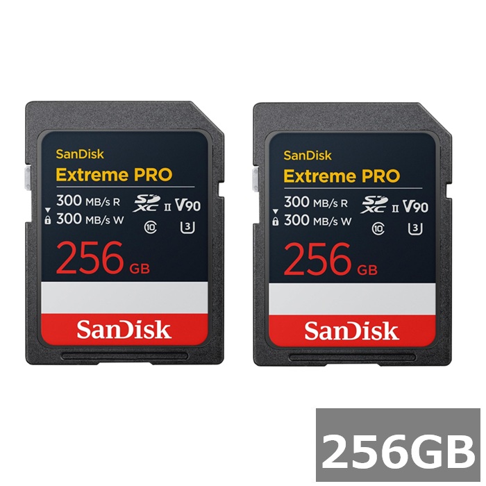 【2仕掛ける】 サンディスク SD歌留多 SDXC SDSDXDM-256G-GN4IN Extreme PRO 256GB Sandisk SDXC歌留多 SD UHS-II 写真機 ディジカメ テレビカメラ マイコン 並行輸入品