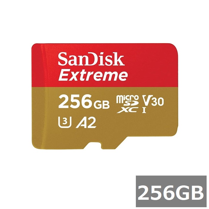 【ｽｰﾊﾟｰSALE P5倍】 サンディスク マイクロSD MicroSDXC SDSQXAV-256G-GN6MN Extreme 256GB Sandisk マイクロSDXC歌留多 microSD歌留多 Class10 UHS-I 写真機 スマホ 並行輸入品