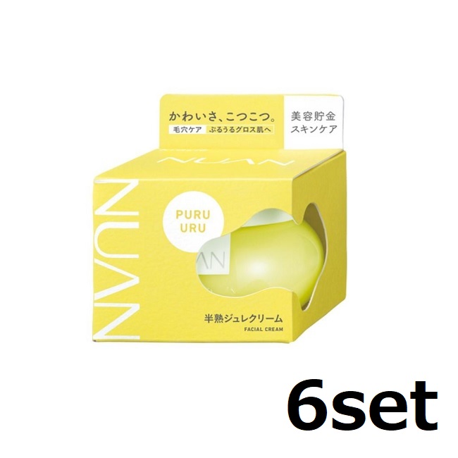 【マラソン中 P5倍】 【6セット】 NUAN 半熟ジュレクリーム 80g おすすめクリーム 美容液 保湿クリーム ジュレクリーム セラミド ビタミン スキンケア しっとり 保湿 弾力 クラシエ|SUGAR TIME