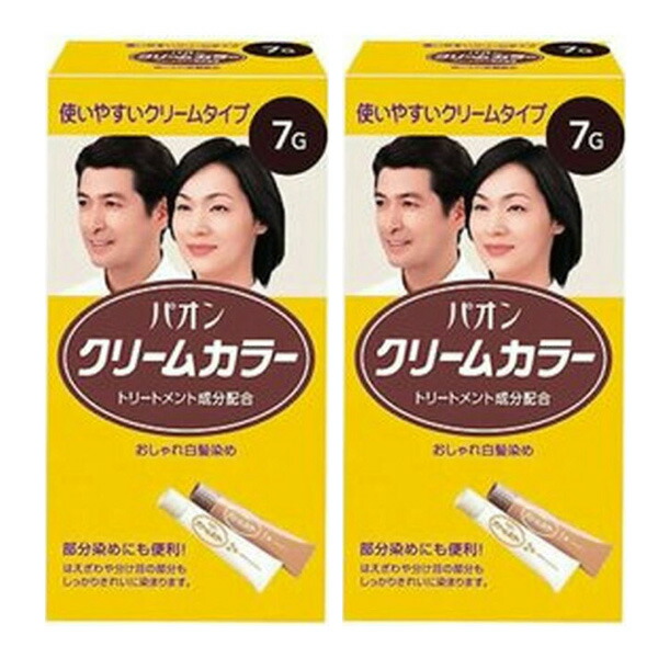 楽天市場】パオン クリームカラー 7G 自然な黒褐色 セルフカラー