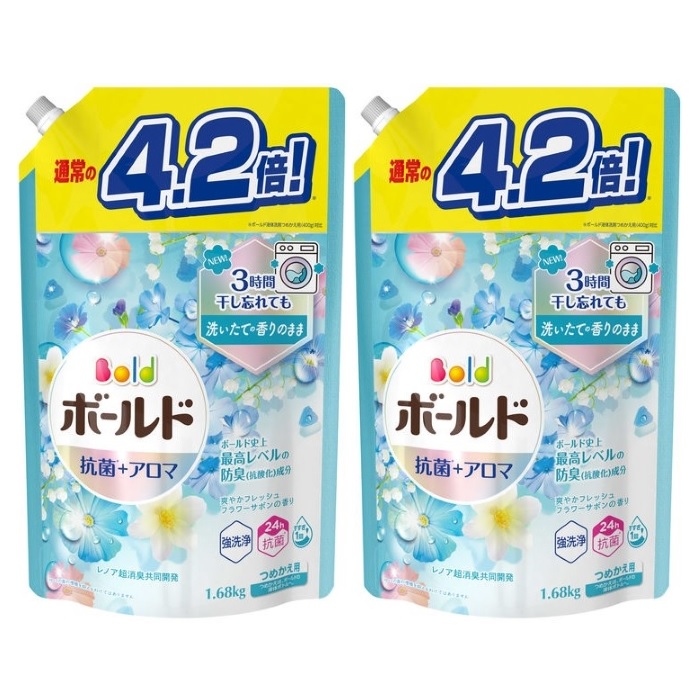 ボールド　ジェルボール　92個入り　フラワーサボンの香り×3袋セット ボールド ジェルボール 92個入り フラワーサボンの香り×3袋