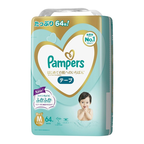 Pampers テープ Mサイズ 72枚×4コ Amazon | 【テープ Mサイズ】パンパース オムツ さらさらケア (6