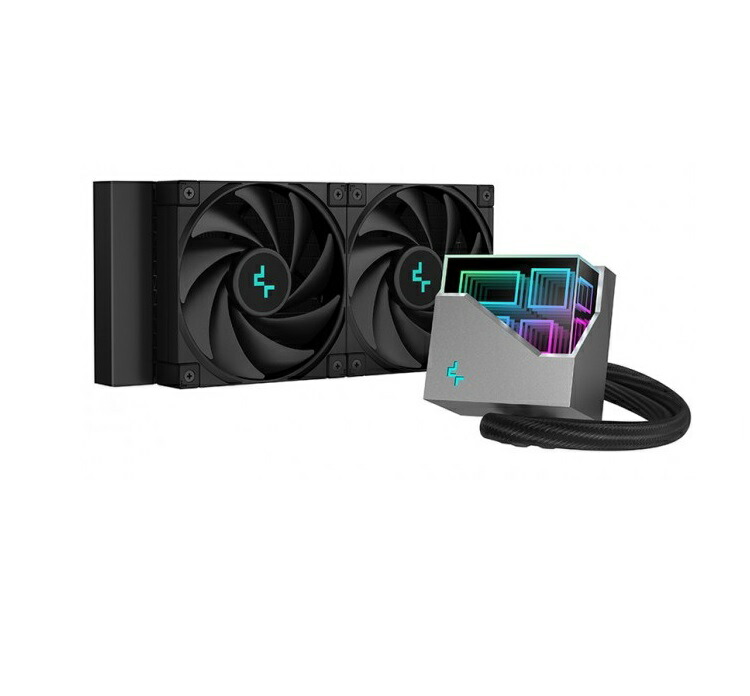 【ｽｰﾊﾟｰSALE P5倍】 DeepCool LT520 水冷冷房装置 ディープクール 240粍 中央処理装置冷房装置 マイコン FK120 お水揚水機 力くらべ 鏡面 流動体冷房装置