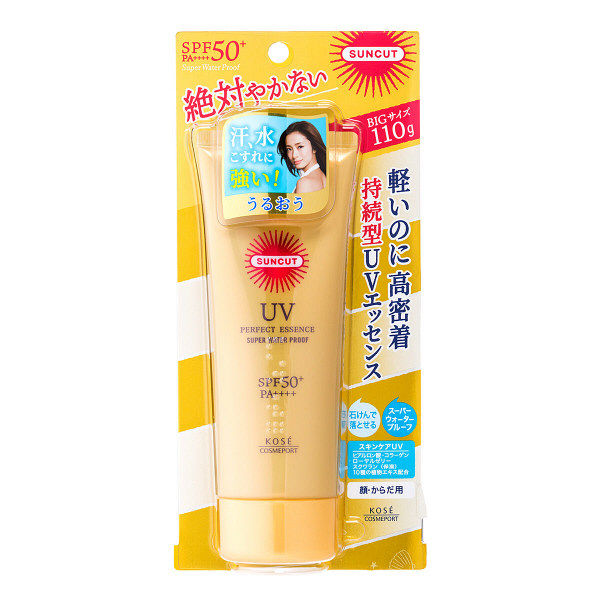 楽天市場 7 P5倍 楽天カードご利用でp5倍 送料無料 サンカット パーフェクト Uv エッセンス Spf50 Pa 大容量 110gsuncut コーセーコスメポート Kose Cosmeport 無香料 日焼け止め ヒアルロン酸 化粧下地 Sugar Time