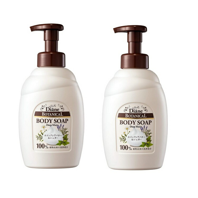 【2本セット】【送料無料】モイストダイアン ボタニカル ボディソープ 泡タイプ ディープモイスト 大容量 800ml 2個セット オーガニック