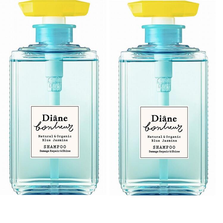 【2本セット】【送料無料】 ダイアン ボヌール シャンプー ブルージャスミンの香り ダメージリペア＆シャイン 500ml 2個セット Diane Bonheur オーガニック