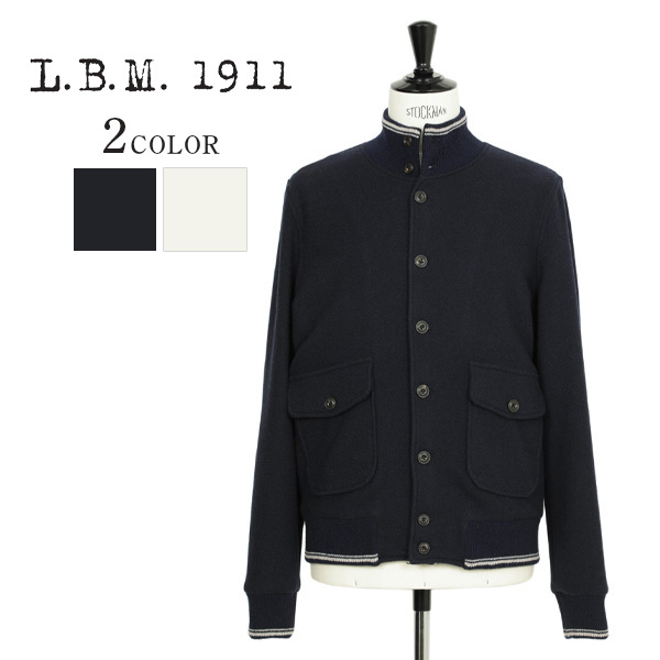 【国内正規品】L.B.M.1911 エルビーエム メンズ ブルゾン バルスター ウール ナイロン 9377-45700 191-2420102 78 ネイビー 99 ホワイト LBM 59,895円