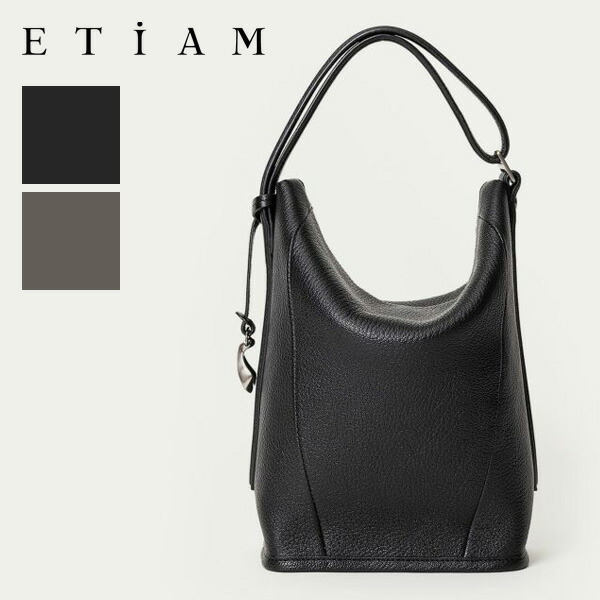 ETiAM エティアム バック ハンド バングル レザー ゴート シェーブル Shevre マグネット ETMD-066 BLACK ブラック ELEPHANT GRAY グレー
