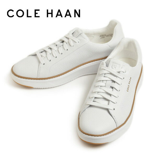 COLE HAAN コールハーン スニーカー レディース シューズ レザー レースアップ ローカット GRANDPRO TOPSPIN SNEAKER WP グランドプロ トップスピン ウォータープルーフ W36238 WHITE ホワイト 20,592円
