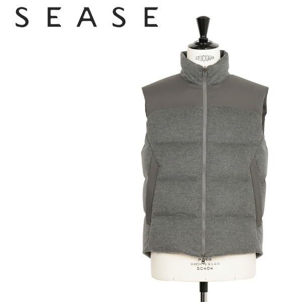 楽天市場】【国内正規品】SEASE シーズ ダウン ベスト ウール ナイロン