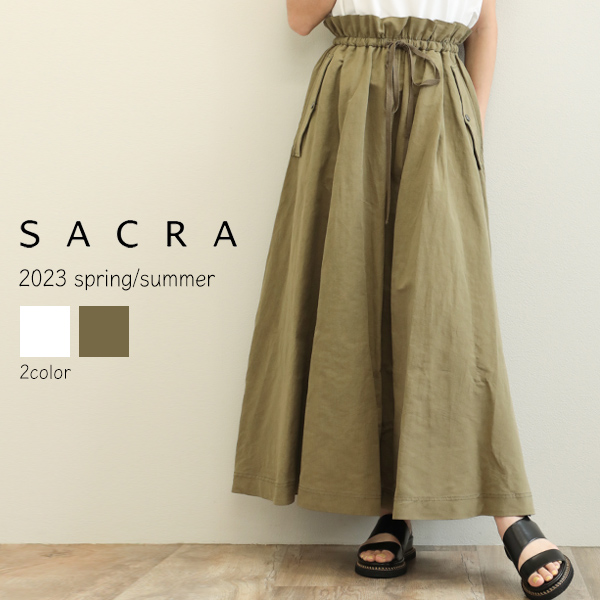 楽天市場】SACRA サクラ レディース スカート バックサテン ロング丈