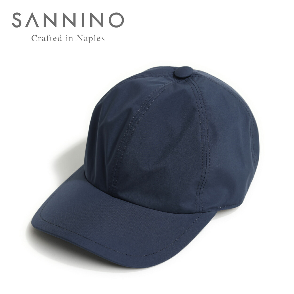 SANNINO サンニーノ キャップ メンズ 6パネル ベースボール ポリエステル 調整可 バックル CAP1 SA-07-261-032 NV ネイビー