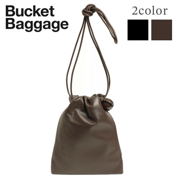 cootie productions レザー巾着 COOTIE PRODUCTIONS - Leather Bucket Bag (BLACK) / レザー