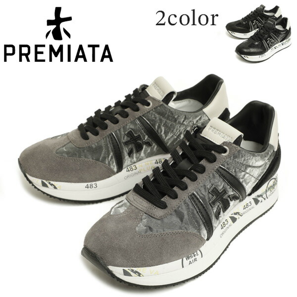 楽天市場】PREMIATA WHITE プレミアータ ホワイト スニーカー CONNY