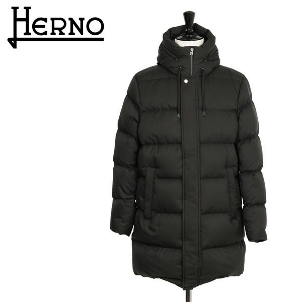 【楽天市場】【国内正規品】HERNO ヘルノ ダウン ジャケット ミドル丈 フーデッド ナイロン 撥水 フェイクファー PI001159U ...