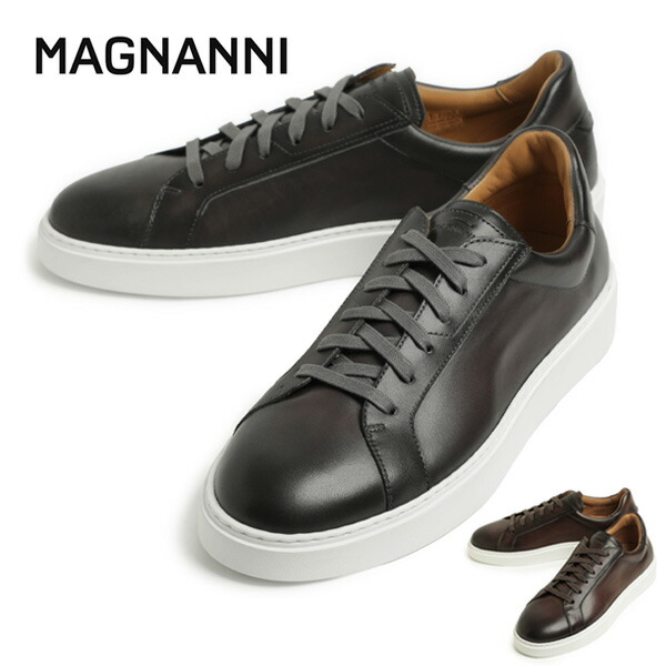 楽天市場】マグナーニ スニーカー メンズ ローカット レザー