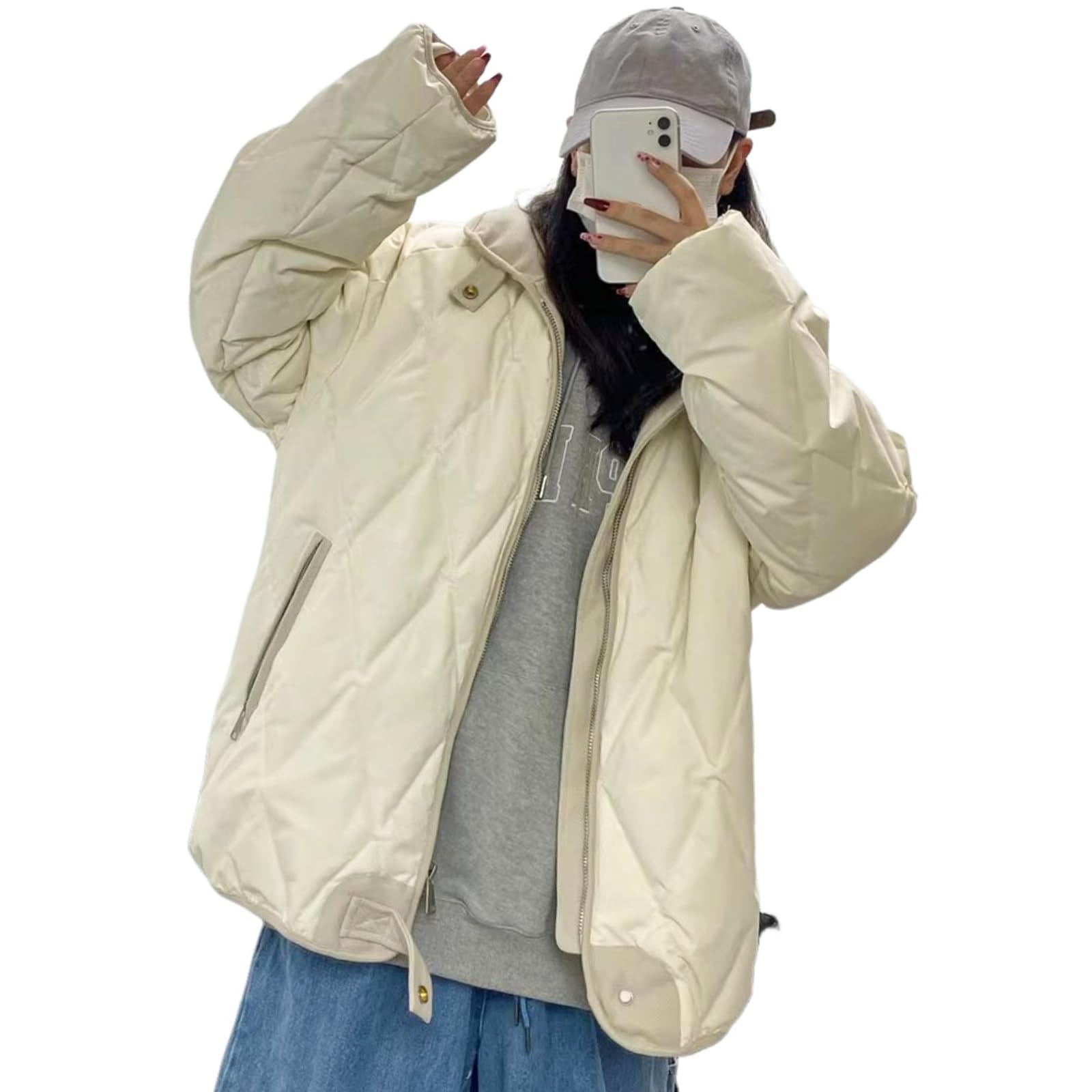 楽天市場】ダウンジャケット レディース ノーカラーコート