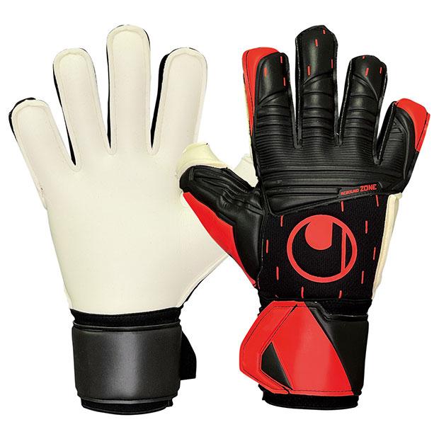 アブソルートグリップ　ブラック×レッド　【Uhlsport|ウールシュポルト】サッカーフットサルゴールキーパーグローブ1011321-01