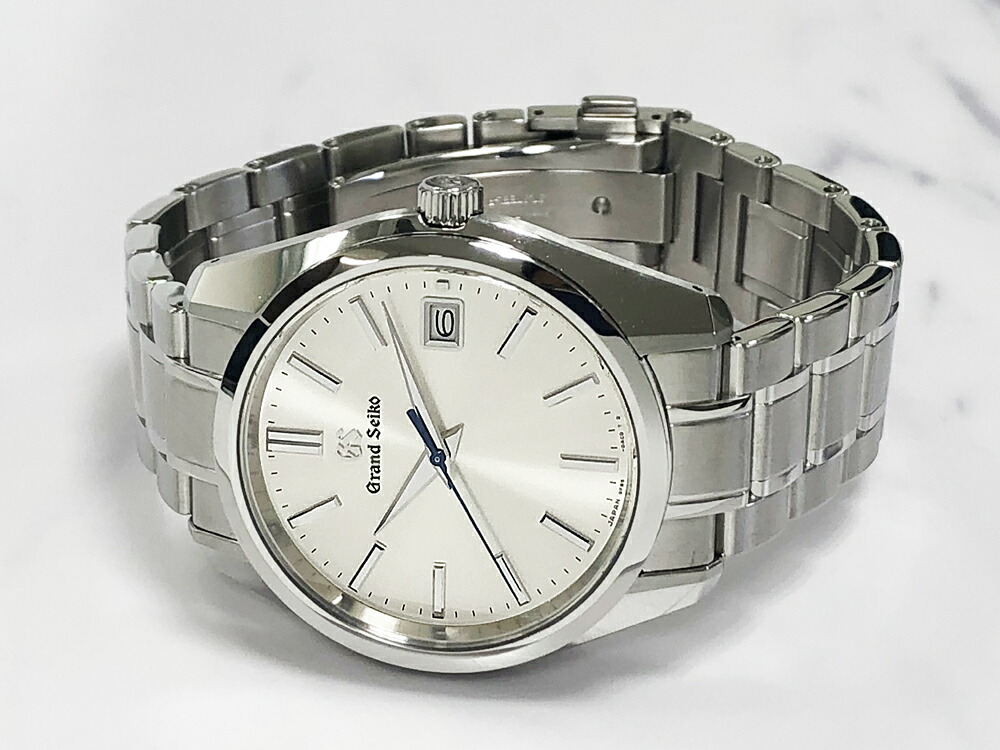 宅配 中古 セイコー Seiko グランドセイコー ヘリテージコレクション 青長針 Gs Sbgp001 9f85 0ad0 Ss シルバー文字盤 クォーツ メンズ 腕時計 電池交換 仕上げ済 メンズ腕時計 Www Williamssound Com