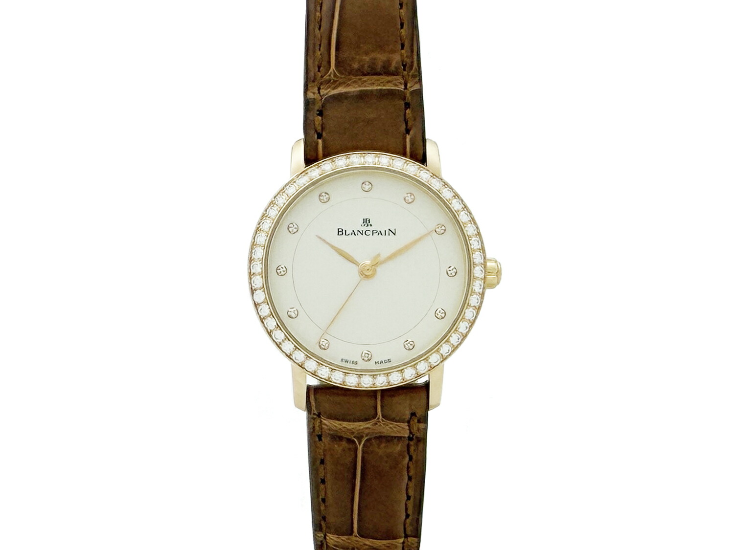 Blancpain ブランパン ウーマン ウルトラスリム ダイヤベゼル 3300-4527-64B ステンレススチール【中古】 ブランド時計＆ジュエリー 買取販売 リベロ / ブランパン ウーマン