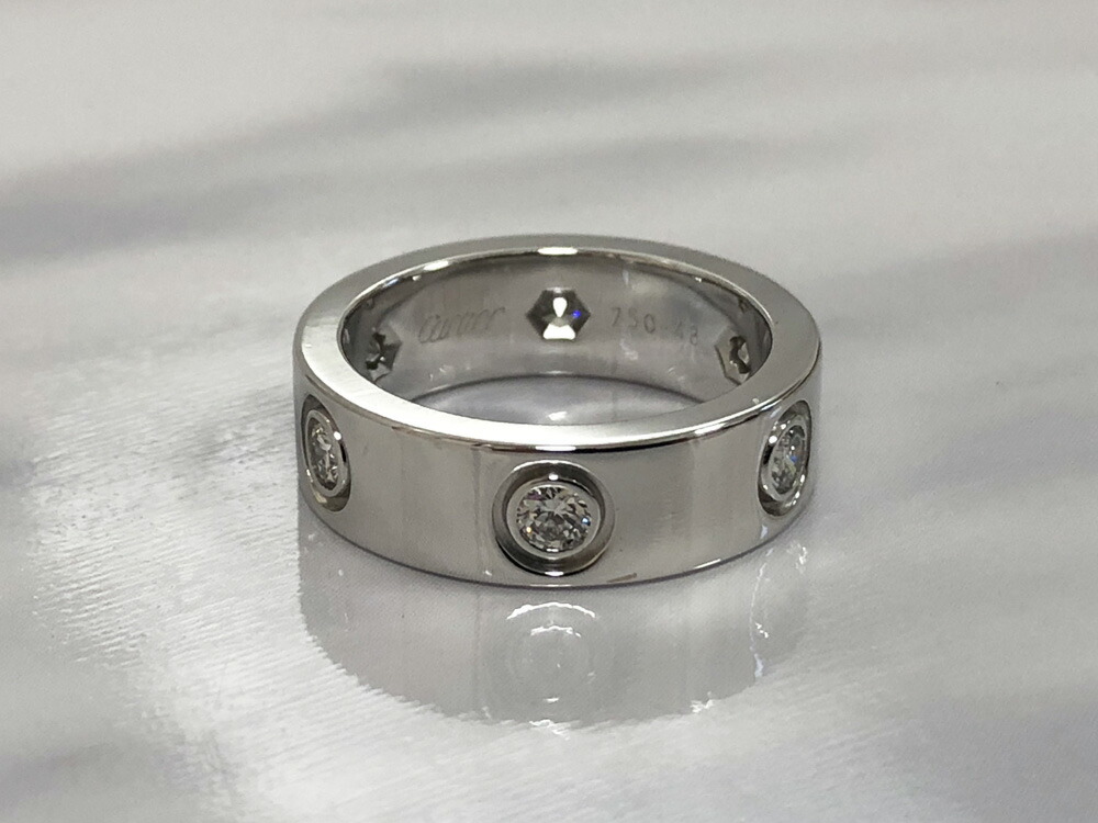 楽天市場】カルティエ ラブリング フルダイヤ B4026051(#11)(#11 幅:約  