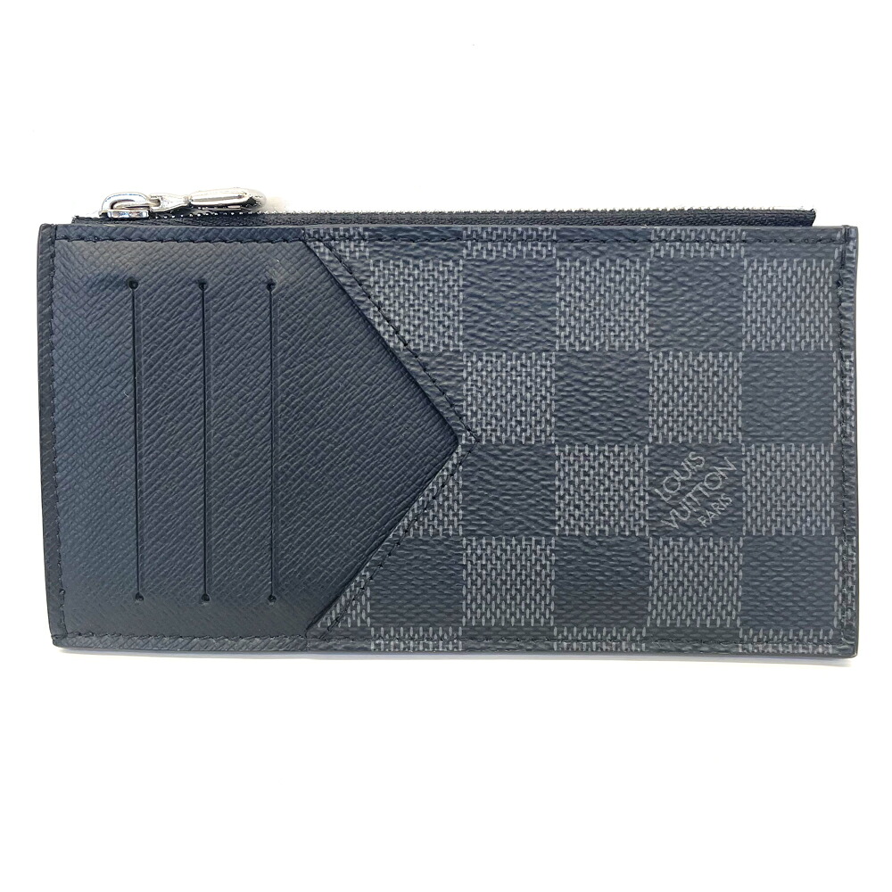 【中古】Louis Vuitton ルイヴィトン ダミエグラフィット カード&コインケース N64038 黒 小銭入れ|すぎ質店 店