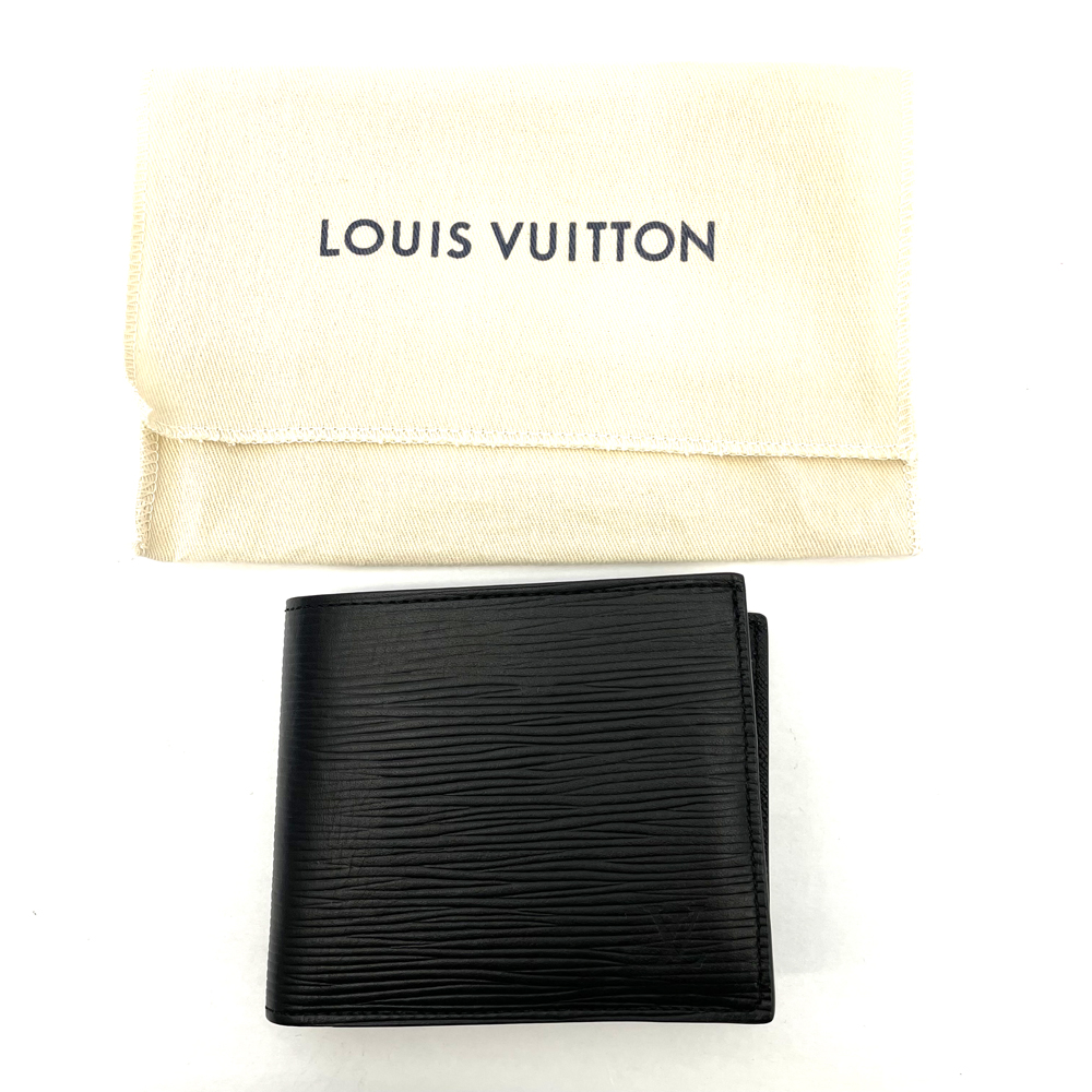 Louis Vuitton ルイヴィトン エピ 二つ折り財布 ノワール