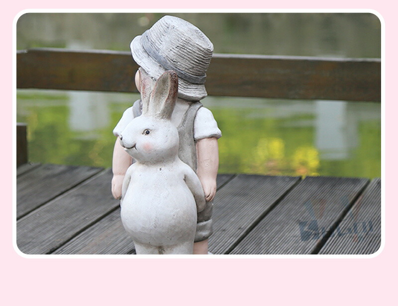 ガーデン 置物 ラビット ガーデンオーナメント 雑貨 ガーデニング 飾り かわいい 男の子 グッズ インテリア 小物おしゃれ うさぎ オーナメント 北欧 ガーデンオブジェ 癒し 仲間 オブジェ 園芸 室内飾り ギフト ラビット 子ども 動物 Marcsdesign Com