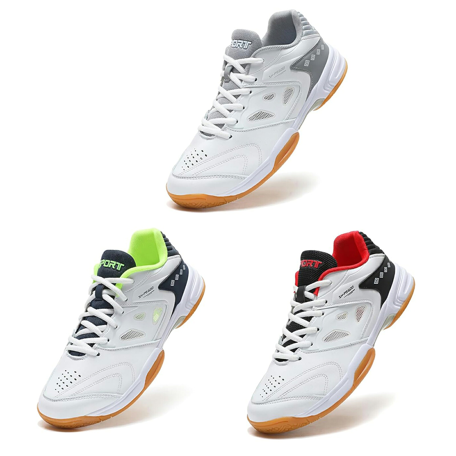 Badminton shoes, men's and women's badminton shoes, table tennis shoes, adult junior tennis shoes, gym shoes, indoor sports, anti-slip, breathable, shock absorption, ultra-lightweight cushioned athletic shoes 24.0cm-29.0cm