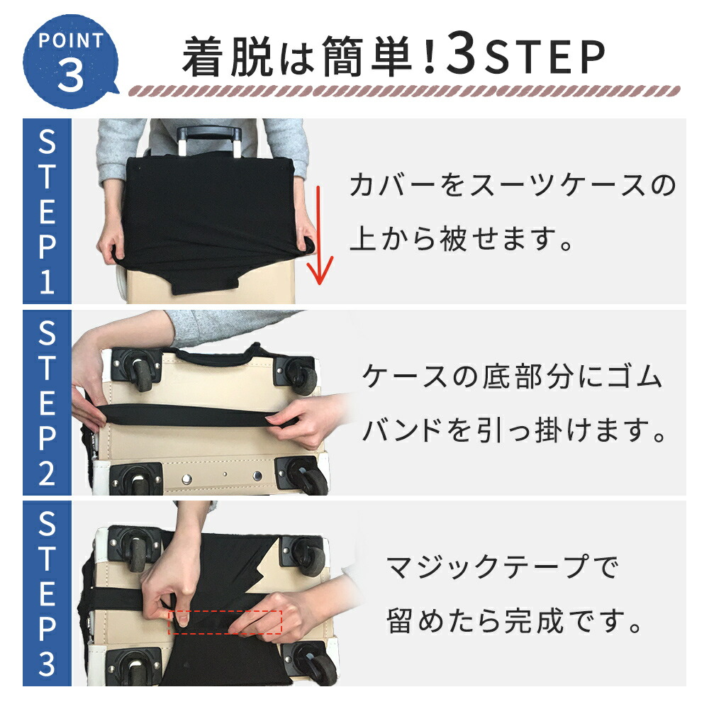 スーツケースカバーS/M/Lサイズ汎用18-20/22-24/24-26インチ擦り傷保護汚れターンテーブルキャリーケースカバー