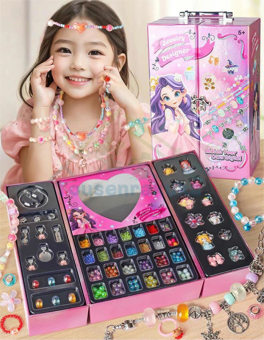 楽天市場】カラフルビーズセット DXジュエリーボックス 【 玩具 変身