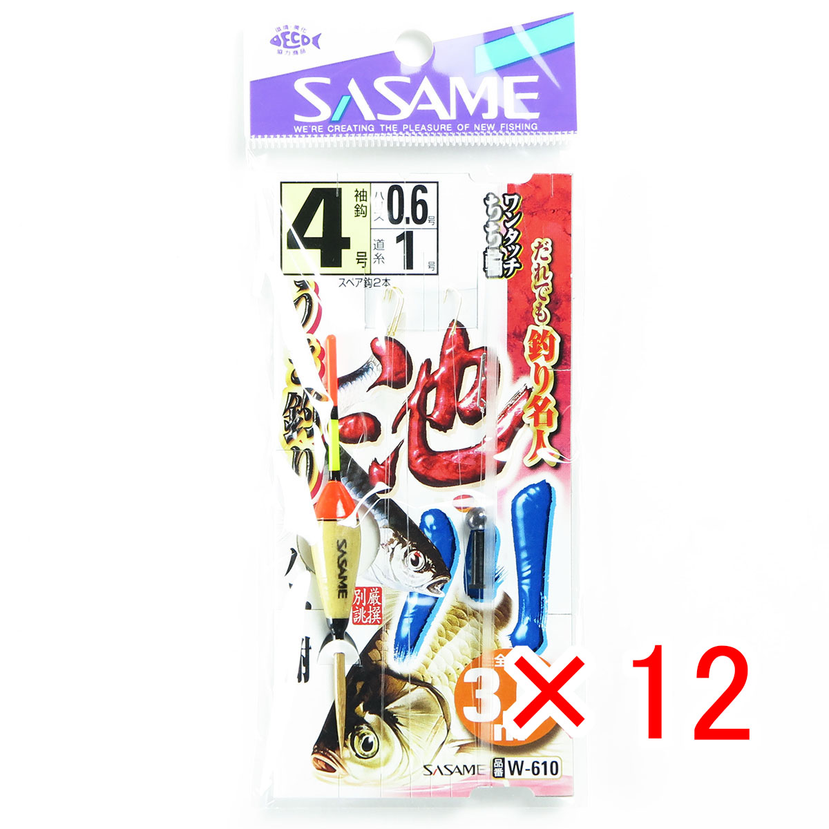 【 まとめ買い ×12個セット 】 「 ささめ針 SASAME W-610 池・川ウキ釣り 3.6m 4-0.6 」 【 送料無料 】 【 月間MVP & 月間優良ショップ ダブル受賞店 】 釣り 釣り具 釣具 釣り用品