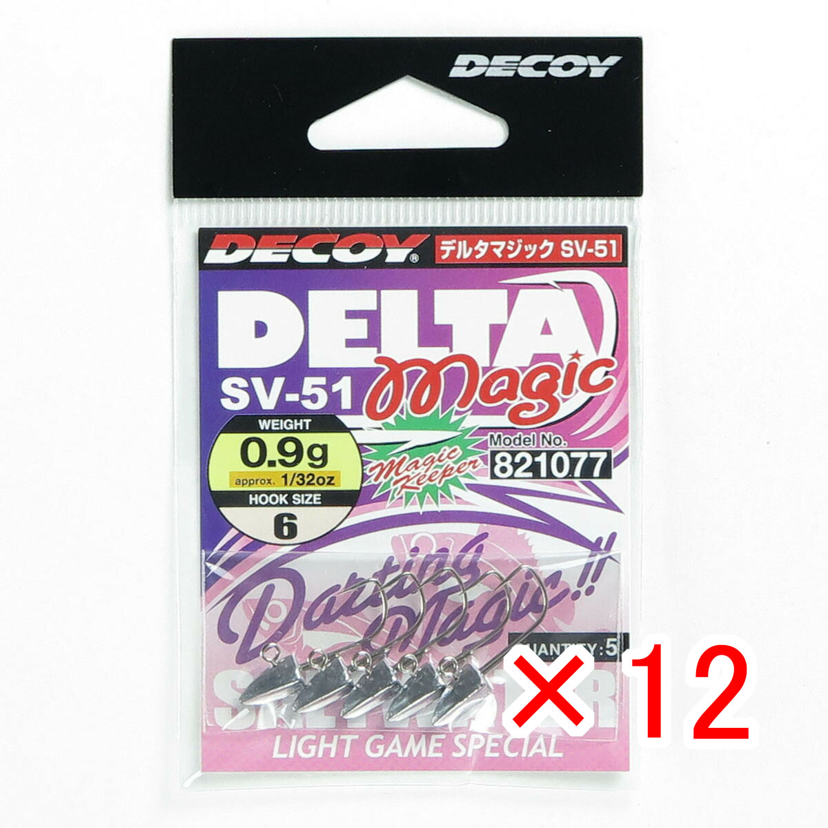 【 まとめ買い ×12個セット 】 「 カツイチ KATSUICHI SV-51 デルタマジック #6-0.9g 1/32oz 」 【 送料無料 】 【 月間MVP & 月間優良ショップ ダブル受賞店 】 釣具 釣り具 釣り用品