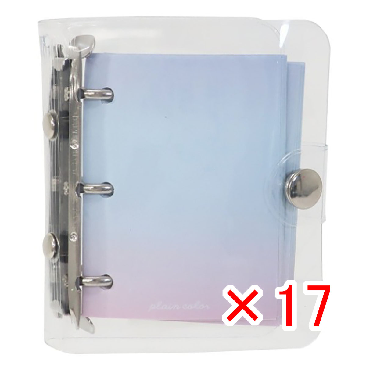 【 まとめ買い &times;17個セット 】 「 メモ帳 PLAIN COLOR バインダー ブックメモ 」 【 送料無料 】 【 月間MVP & 月間優良ショップ ダブル受賞店 】｜日用品・釣具・文具のすぐる屋本舗
