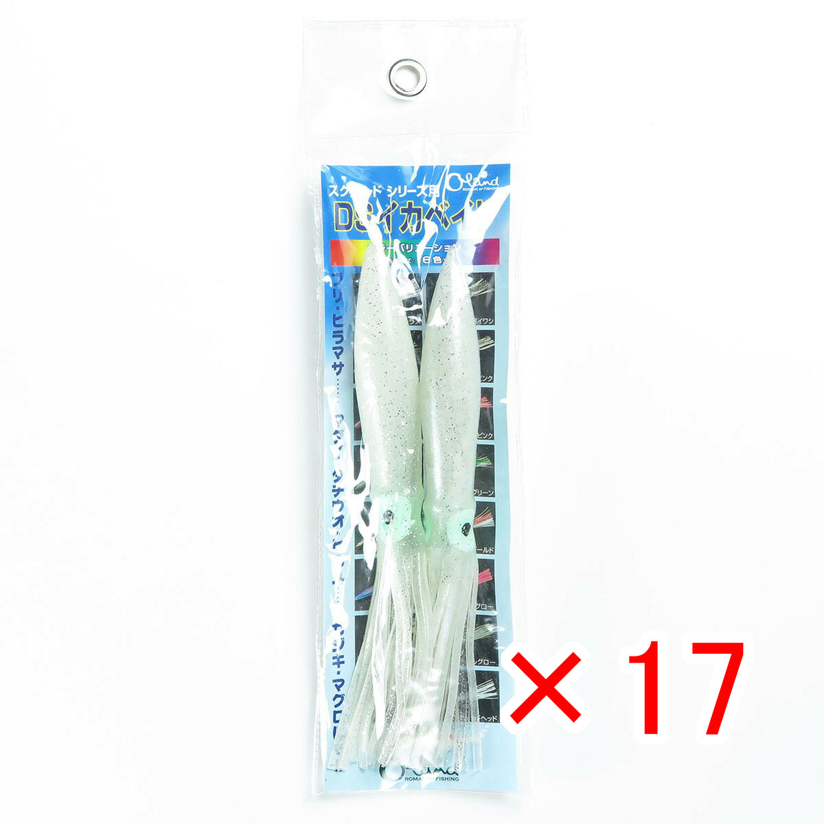 【 まとめ買い ×17個セット 】 「 Oland オーランド DSイカベイト 6.5号 クリアーホワイト 」 【 月間MVP & 月間優良ショップ ダブル受賞店 】 釣具 釣り具 釣り用品
