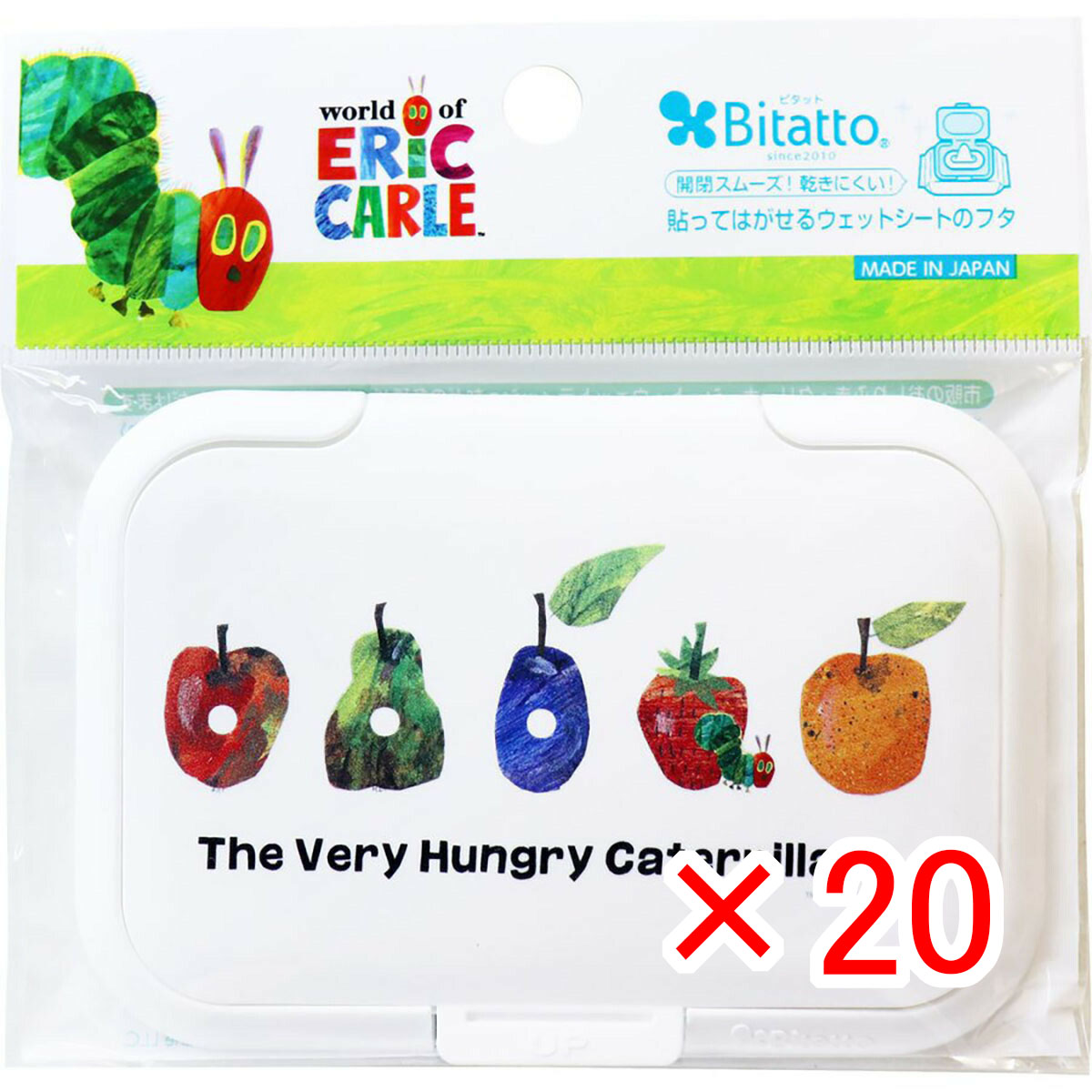 【 まとめ買い ×20個セット 】 「 ビタット ウェットシートのフタ はらぺこあおむし フルーツ 」 【 送料無料 】 【 月間MVP & 月間優良ショップ ダブル受賞店 】