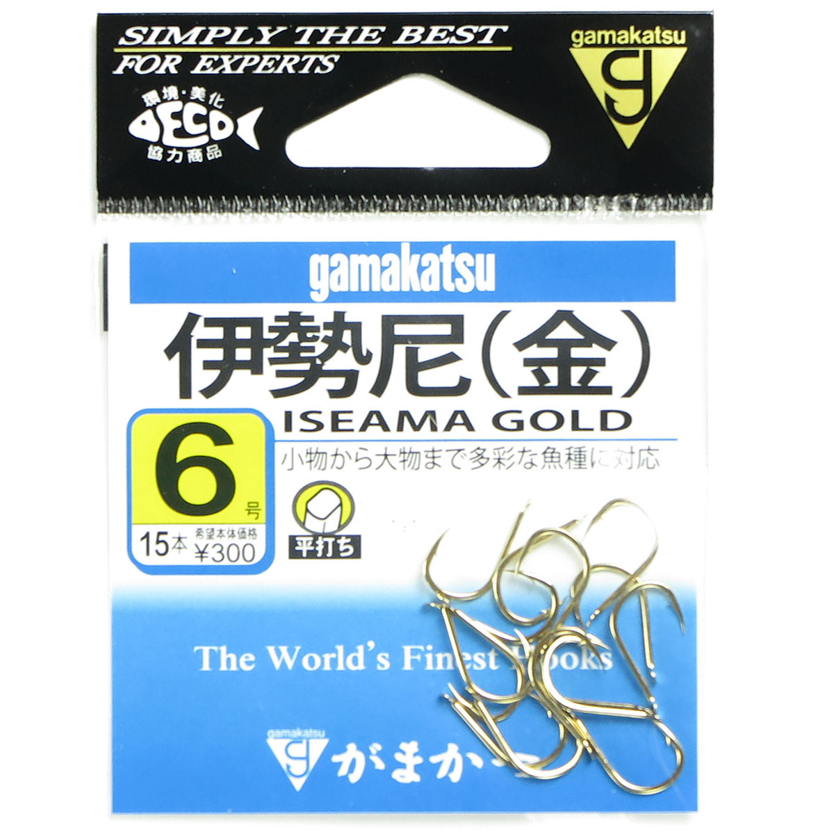 【 まとめ買い20個書き割り 】 「 がまかつ Gamakatsu 伊勢尼 金 6号 15本入 」 【 貨物輸送無料 】 【  月間MVP \u0026 月間素晴らしい販売店 ダブル勝ちえる店 】