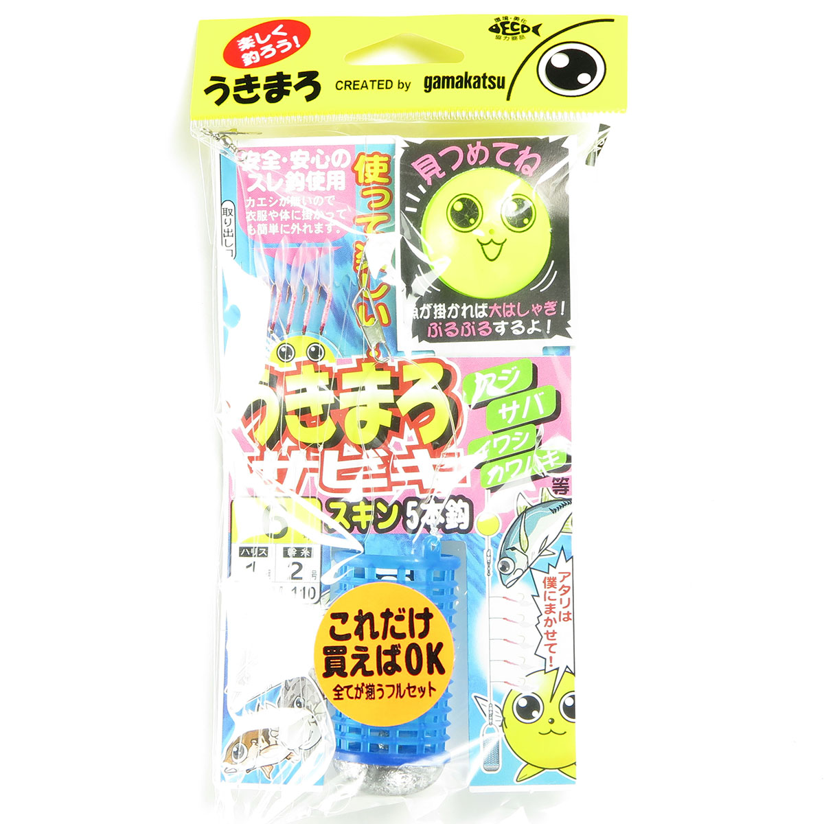 【 まとめ買い12個仕掛ける 】 「 がまかつ Gamakatsu うきまろ サビキ 素はだ 5本針 大きさ:6号-ハリス1号 UM110  」 【 貨物輸送無料 】 【  月間MVP \u0026 月間素晴らしい販売店 ダブル贏ち得る店 】