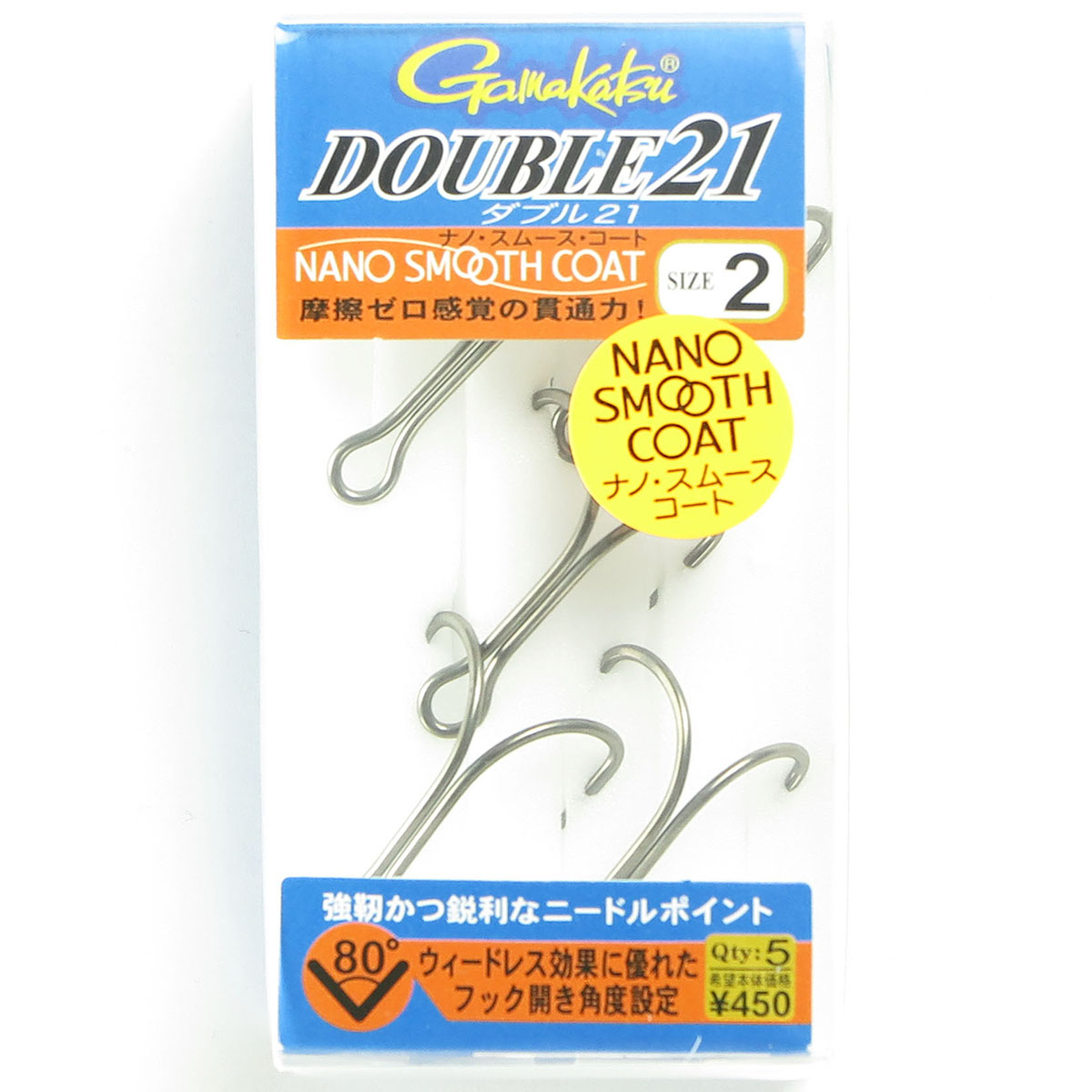 【 まとめ買い10個書き割り 】 「 がまかつ Gamakatsu ダブル 21 ナノスムースコート 大きさ:2 入数:5 薔薇  」 【 貨物輸送無料 】 【  月間MVP \u0026 月間目覚ましい販売店 ダブル勝ち取る店 】