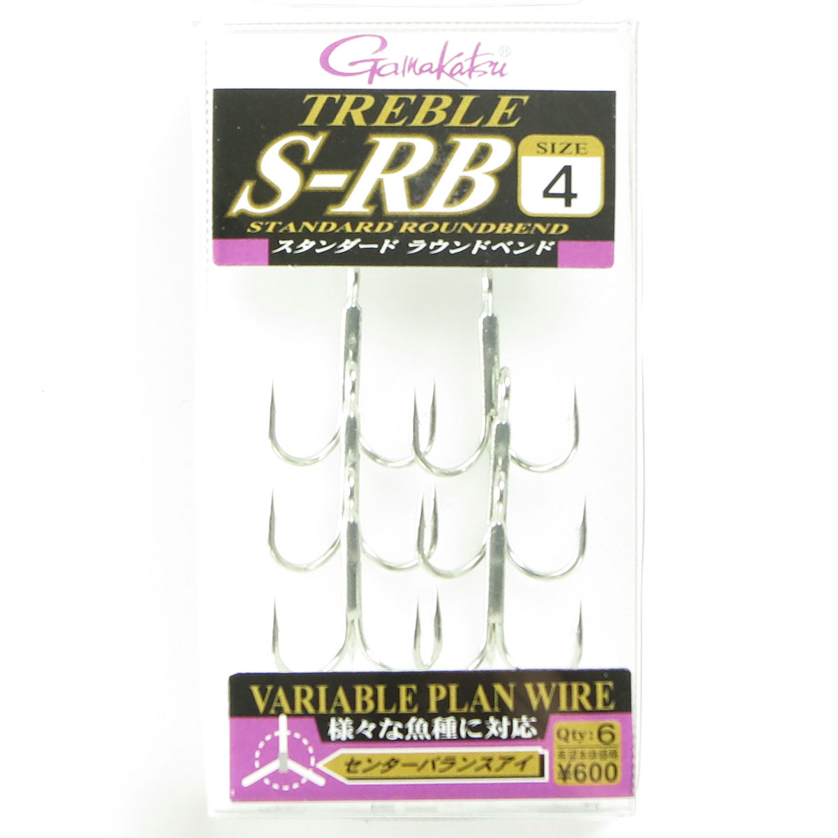 【 まとめ買い17個セット 】 「 がまかつ Gamakatsu トレブル S-RB スタンダード ラウンドベンド シルバー サイズ:4号 入数:6 」 【 送料無料 】 【 月間MVP & 月間優良ショップ ダブル受賞店 】|日用品・釣具・文具のすぐる屋本舗