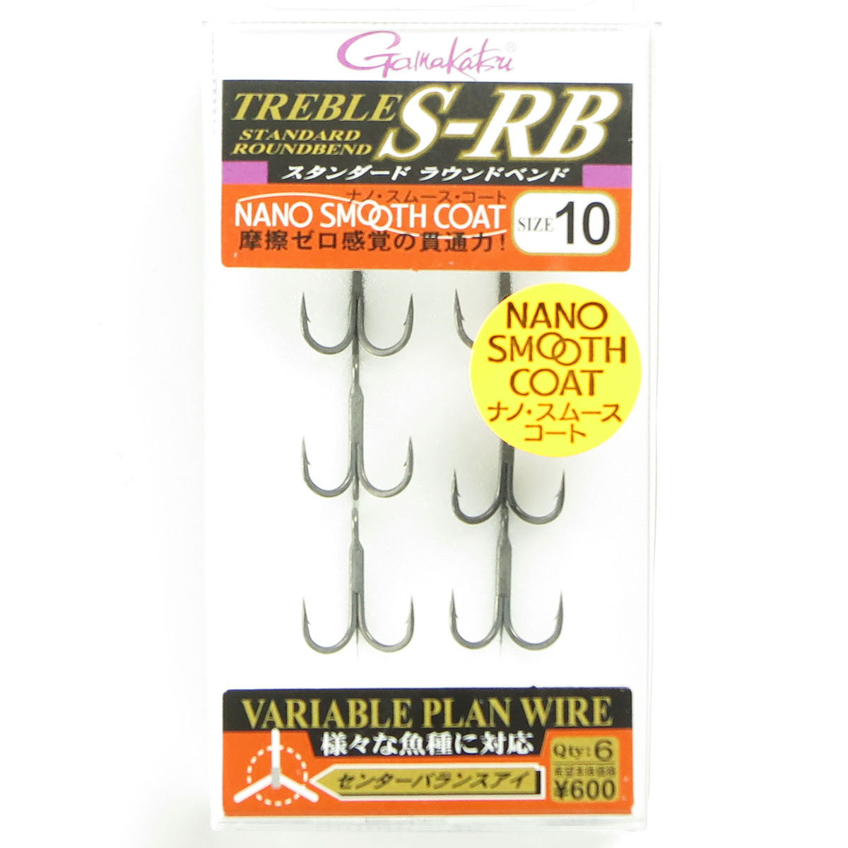 【 まとめ買い12個書き割り 】 「 がまかつ Gamakatsu トレブル S-RB ナノスムースコート 大きさ: 10 577693 」 【 貨物輸送無料 】 【  月間MVP \u0026 月間目覚ましい販売店 ダブル勝ち取る店 】
