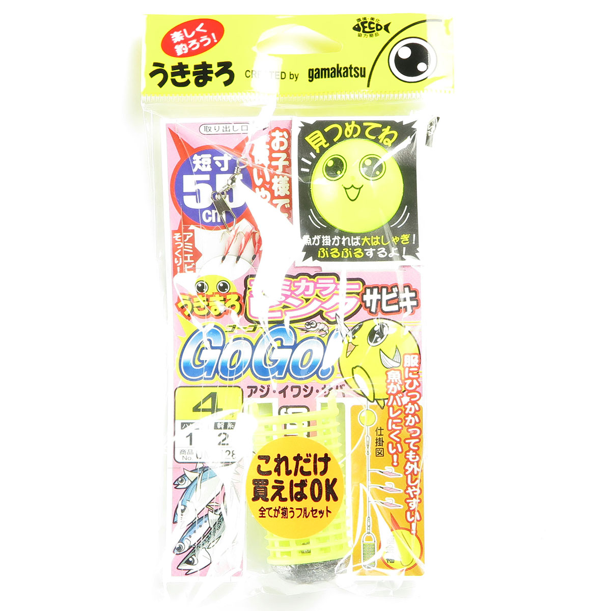 【 まとめ買い15個書き割り 】 「 がまかつ Gamakatsu うきまろ GOGO! 意中の女色合いサクラ色 サビキ 大いさ:4号-ハリス1号 UM128 」 【 貨物輸送無料 】 【  月間MVP \u0026 月間素晴らしい販売店 ダブル勝ちえる店 】