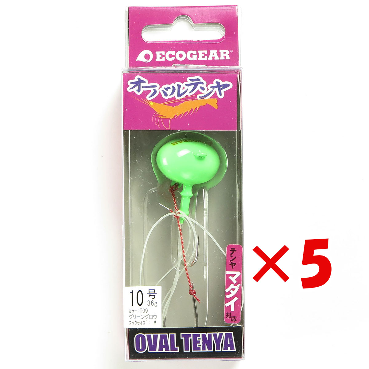 【 まとめ買い ×5個書き割り 】 「 エコ歯車 Ecogear テンヤ オーバルテンヤ 10号 T09 」 【 貨物輸送無料 】 【  月間MVP \u0026 月間目覚ましい販売店 ダブル勝ち取る店 】 釣具 つり銭具 つり銭装置