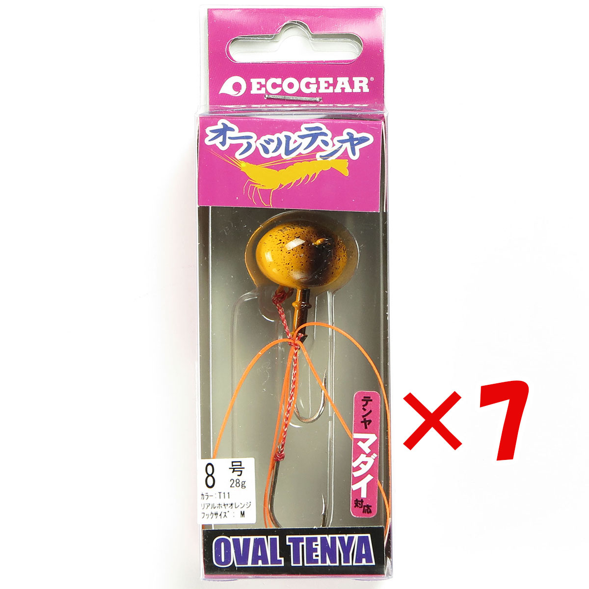 【 まとめ買い ×7個書き割り 】 「 エコ歯車 Ecogear テンヤ オーバルテンヤ 8号 T11 」 【 貨物輸送無料 】 【  月間MVP \u0026 月間目覚ましい販売店 ダブル勝ち取る店 】 釣具 つり銭具 つり銭装置