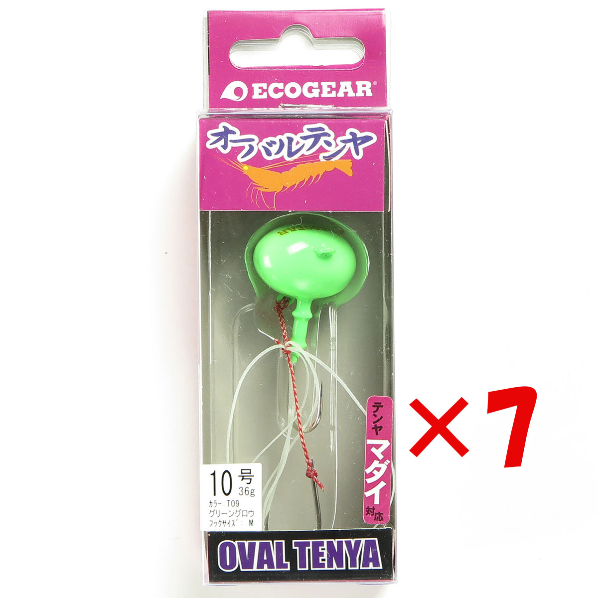 【 まとめ買い ×7個書き割り 】 「 エコ歯車 Ecogear テンヤ オーバルテンヤ 10号 T09 」 【 貨物輸送無料 】 【  月間MVP \u0026 月間目覚ましい販売店 ダブル勝ち取る店 】 釣具 つり銭具 つり銭装置