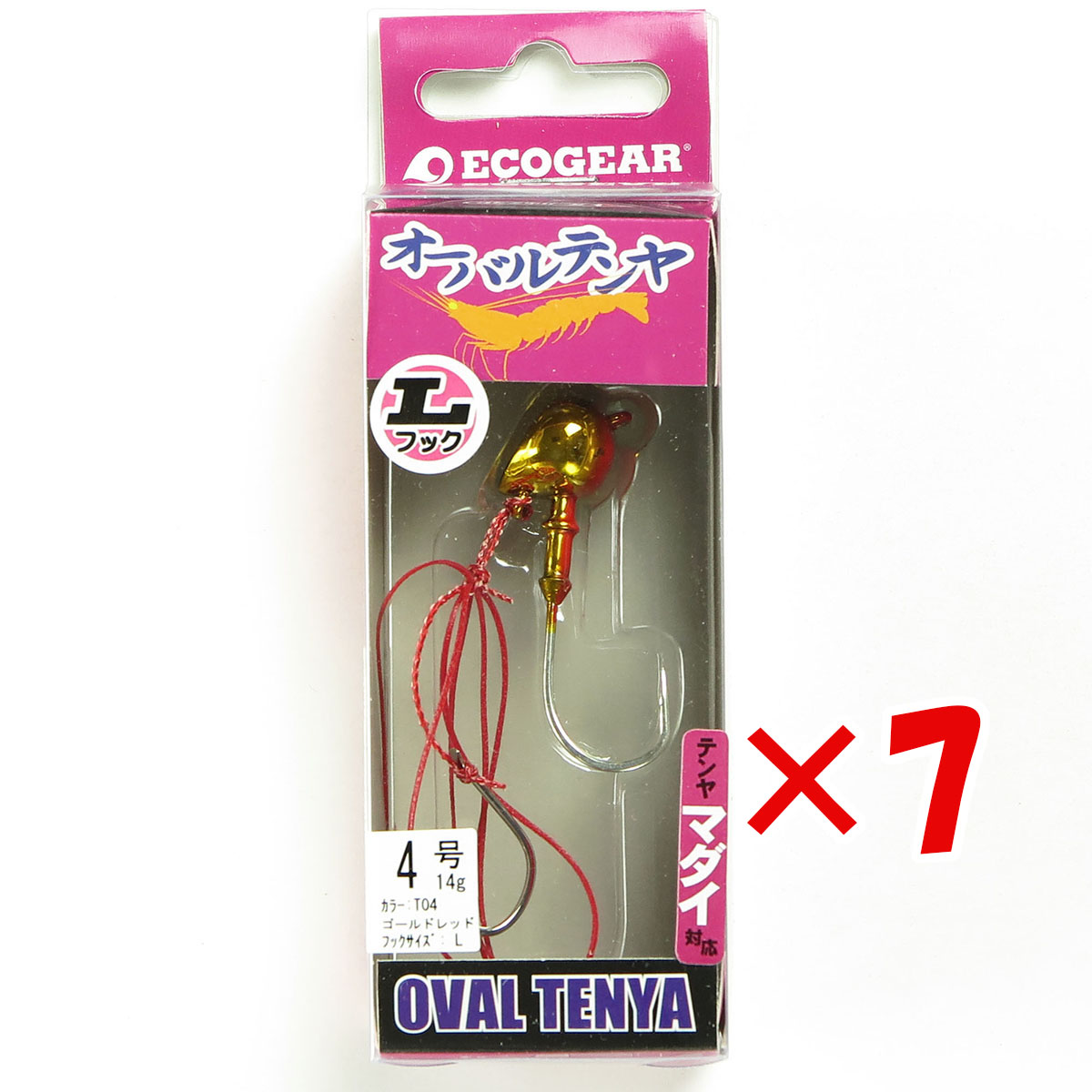 【 まとめ買い ×7個セット 】 「 エコギア Ecogear オーバルテンヤ Lフック 4号 T04 」 【 送料無料 】 【 月間MVP & 月間優良ショップ ダブル受賞店 】 釣具 釣り具 釣り用品