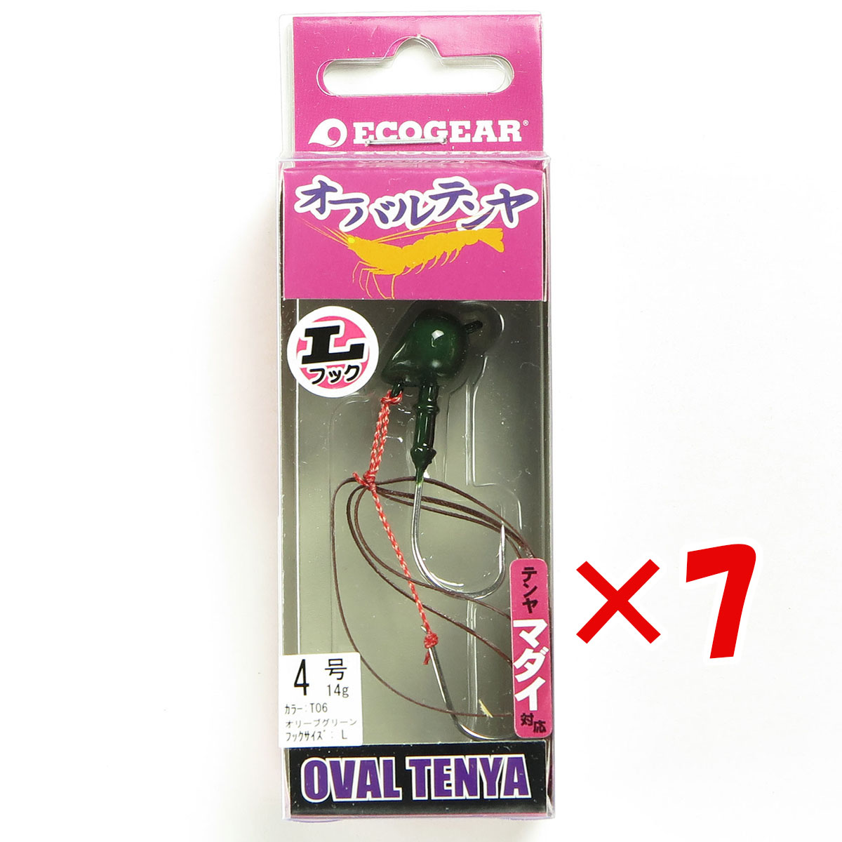 【 まとめ買い ×7個セット 】 「 エコギア Ecogear オーバルテンヤ Lフック 4号 T06 」 【 送料無料 】 【 月間MVP & 月間優良ショップ ダブル受賞店 】 釣具 釣り具 釣り用品
